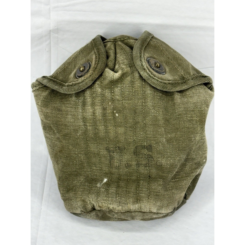 WWI US Army M1910 Dismounted Canteen Canvas Cover ONLY Wool Lining Military C